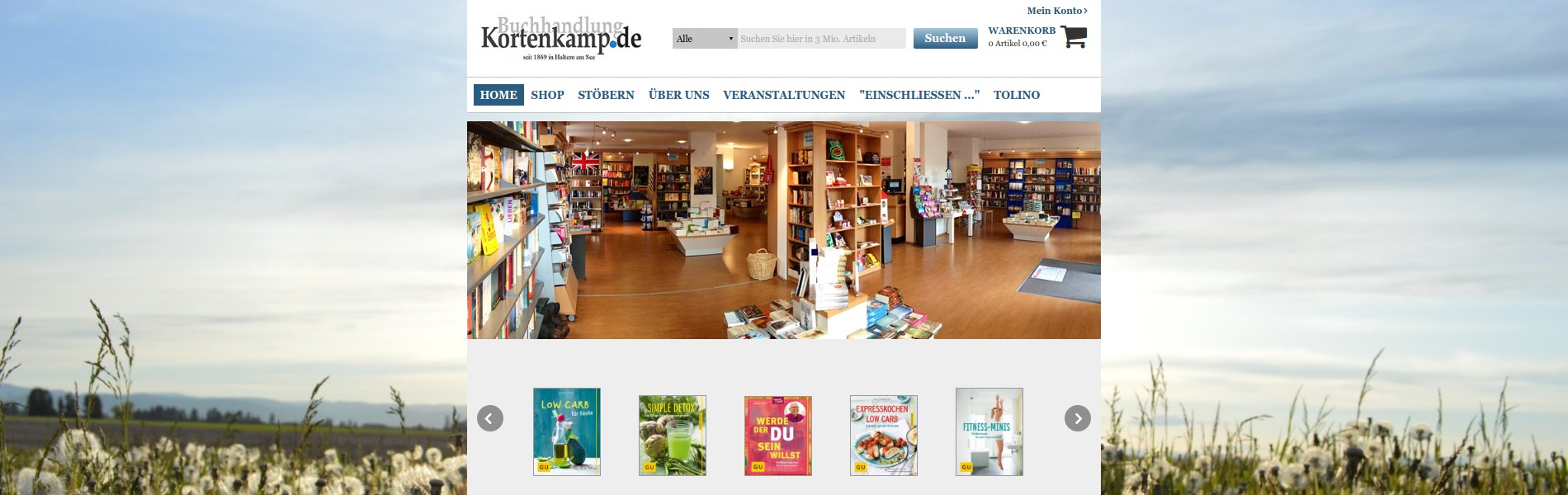 Buchhandlung Kortenkamp - BUCHHANDELSWEB - Internetauftritt Ihrer Buchhandlung